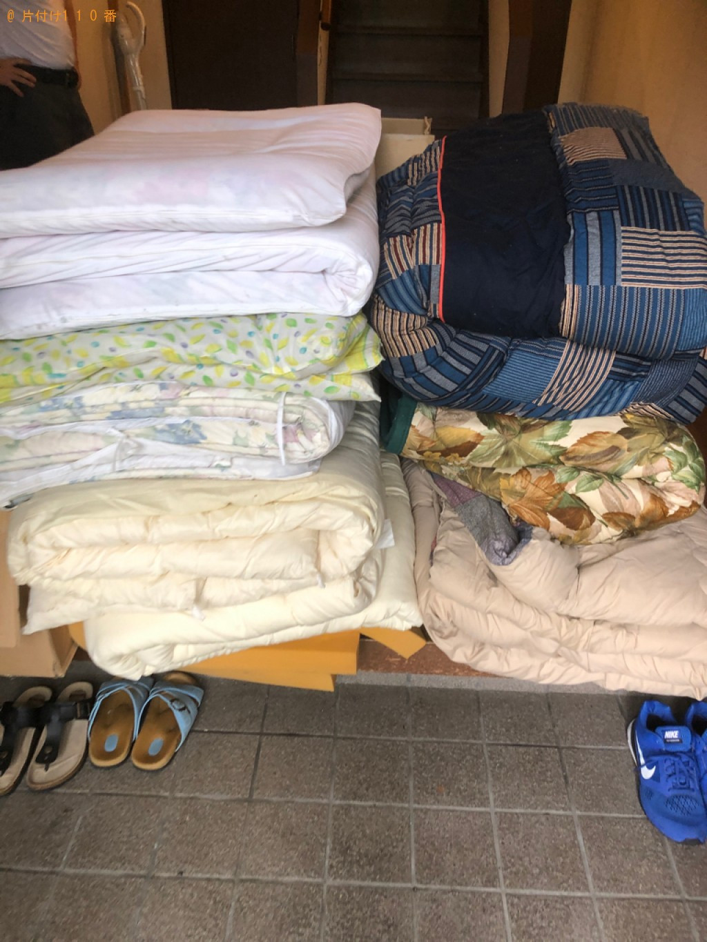 布団、こたつ布団、マットレスの回収・処分ご依頼　お客様の声